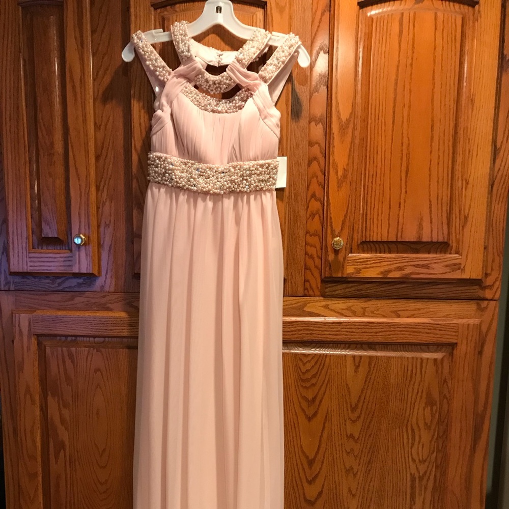 Blush prom dress